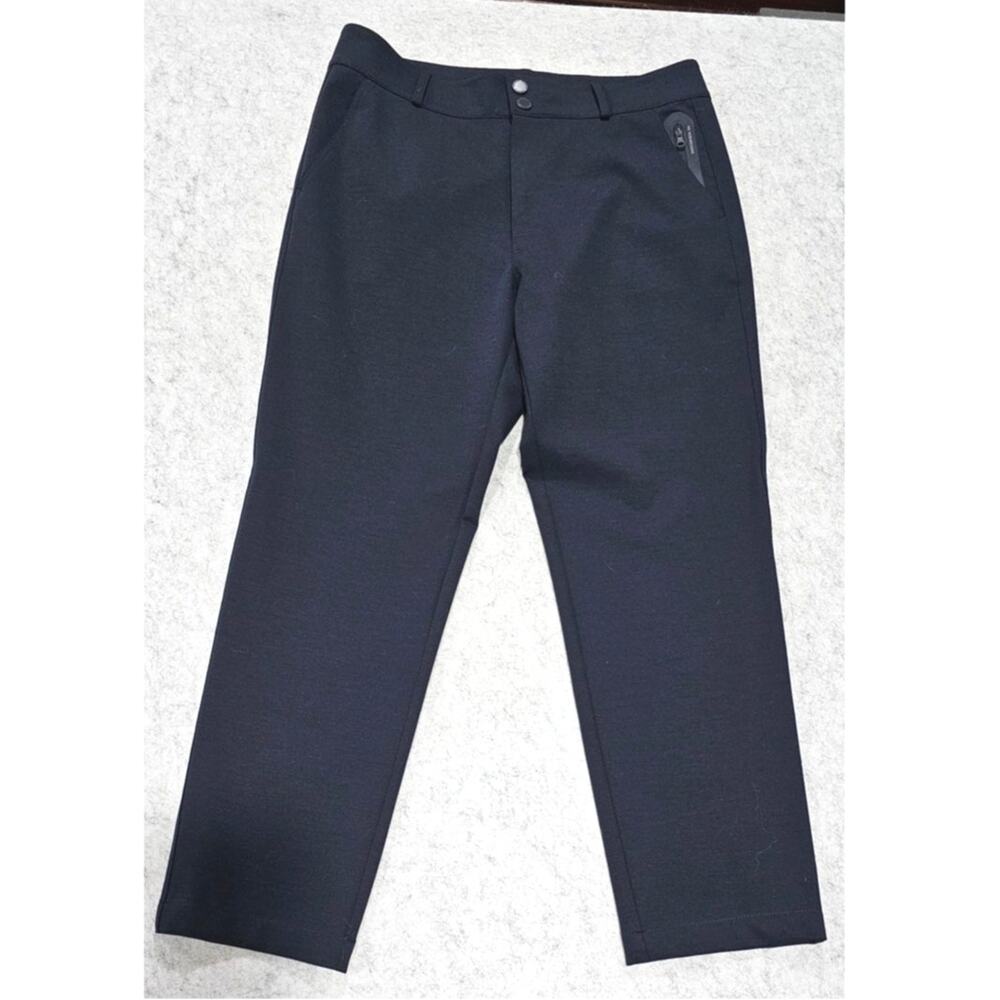 We Norwegians Mens Merino Wool Blend Tailored Pants Trousers Dark Navy, Sz M NEW